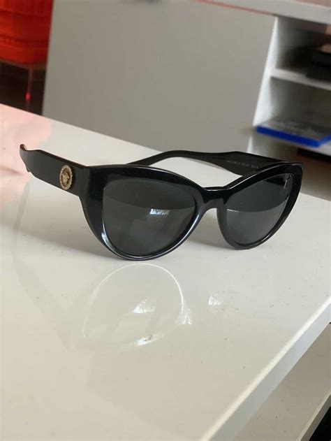 versace all black sunglasses|More.